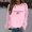 Pink, variant on Women Sweatshirts Womens Long Sleeve Sweatshirt Women Pullover Green Pullover Adult Sweatshirts for Women Fall Street Style