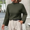 thumbnail image 6 of ShomPort Women's Fall Round Neck Long Sleeve Ribbed Knit Casual Comfy Pullover Sweater Jumper Top, 6 of 9