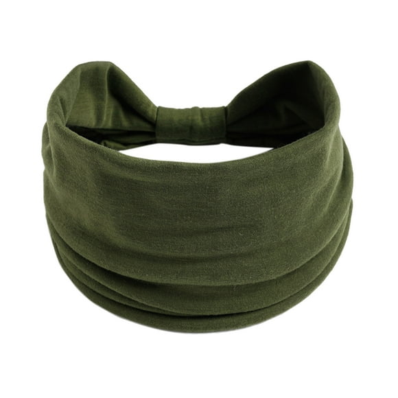 Hontri Bandeaux pour Femmes Antidérapants Grand Bandeau Élastique Bandeau pour Cheveux Dames Yoga Hijab Exercice Bandeau Évacuant l'Humidité Bandeau Élastique Antidérapant Bandeau Noué Bandeau de Course Sports Bandeau Tissu
