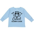 thumbnail image 3 of Inktastic The Worlds Cutest Alarm Clock Boys or Girls Long Sleeve Toddler T-Shirt, 3 of 5