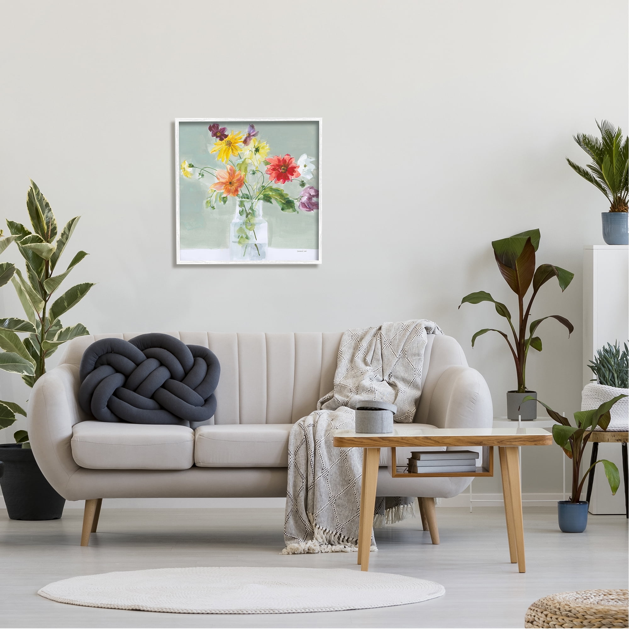 Stupell Industries Wild About Wildflowers Botanical & Floral Painting White Framed Art Print Wall Art, 24 x 24