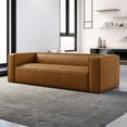 thumbnail image 4 of Omax Decor Mason 90" Modern Genuine Top Grain Leather Sofa in Tan, 4 of 10