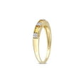 thumbnail image 2 of Gem & Harmony 1/3 Carat (Ctw) Citrine and Diamond Band Ring in 10K Yellow Gold for Women, 2 of 6