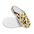 thumbnail image 3 of Rateoe Duck In Black Suit1 Print Women's Men's Cotton Knit Slippers Lightweight Memory Foam Indoor House Shoes with Anti-Skid Sole-35/36, 3 of 7