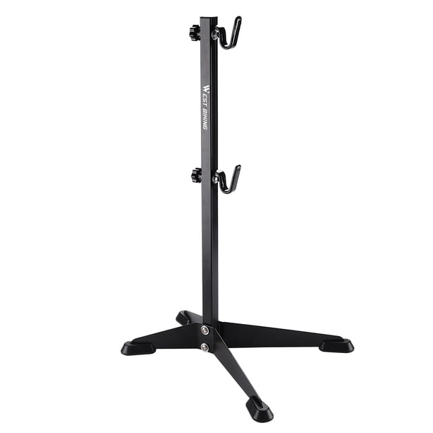 Estante de estacionamiento de bicicletas WEST BIKING Soporte de estacionamiento para bicicletas Base antideslizante para bicicleta de carretera MTB (negro)