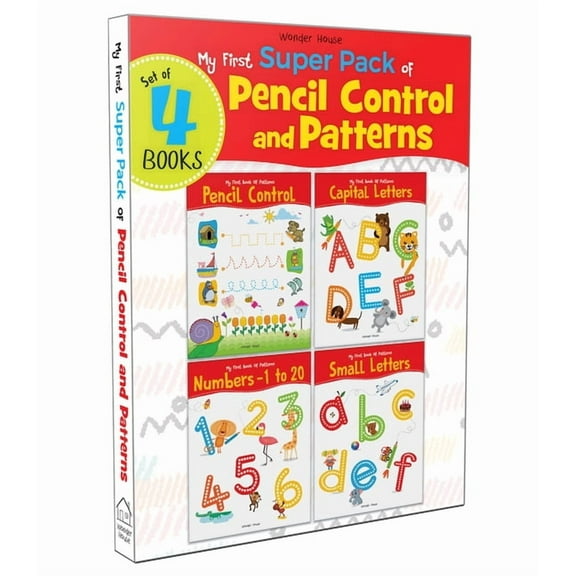My First Super Pack of Pencil Control and Patterns Alphabet ABC (Capital & Small Letters), Lines & Patterns, Num, (Paperback)