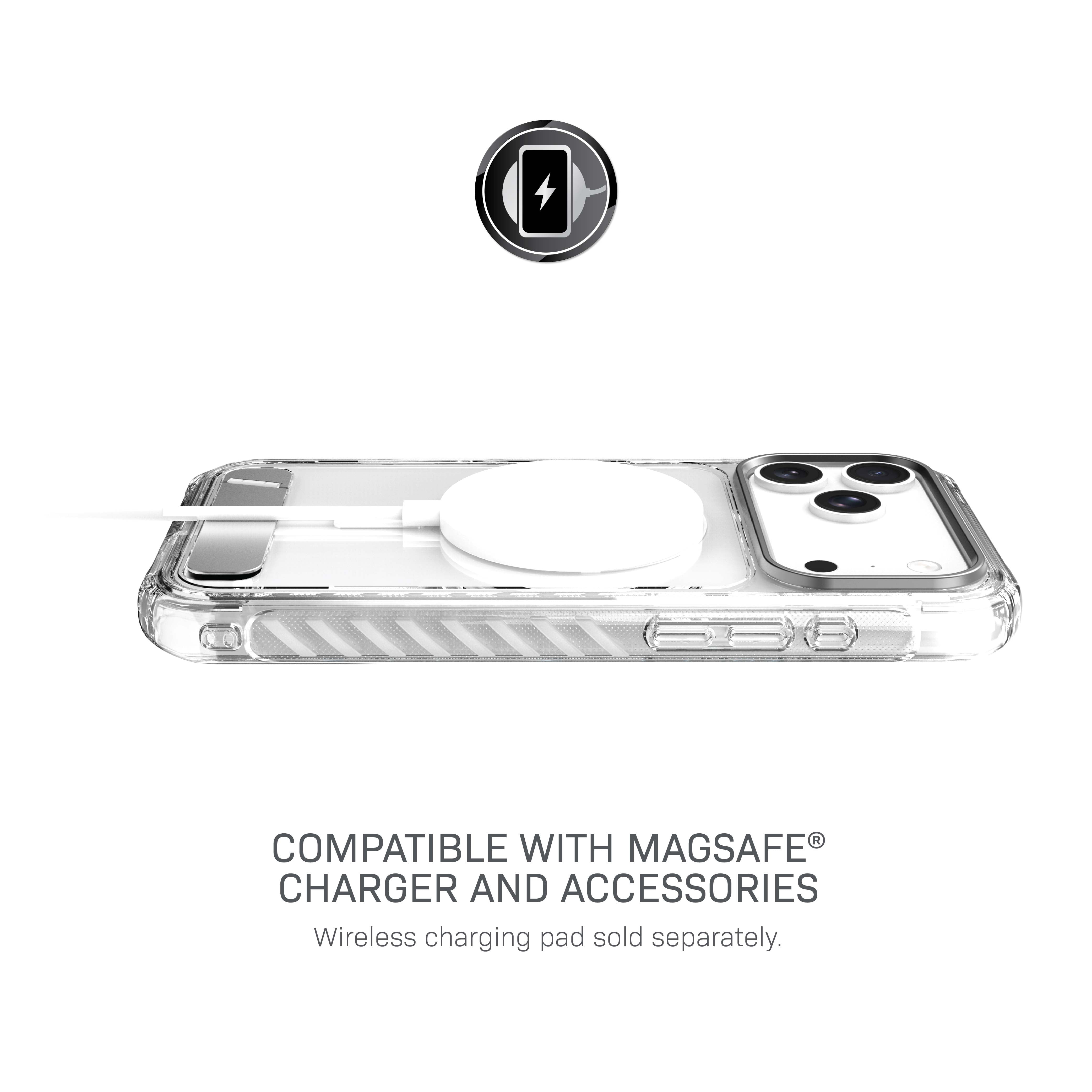 Body Glove Rugged Phone Case with Kickstand for iPhone 18 Pro Max / 17 Pro Max, MagSafe Compatible - Clear