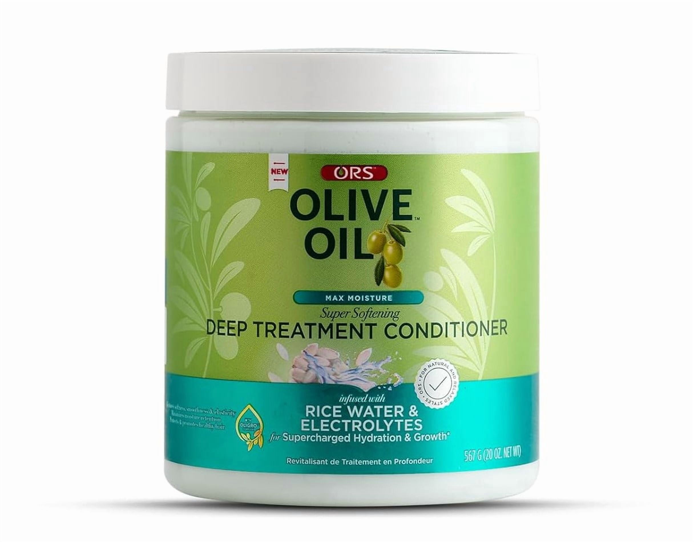 (2 pack) ORS Olive Oil Max Moisture Super Softening Deep Treatment Hair Conditioner, 20 oz