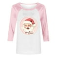 thumbnail image 4 of Womens Xmas Graphic Sweatshirt Round Neck Funny Christmas Long Sleeve Shirts Pullover Sweater Blouses Fleece Xmas Holiday Top, 4 of 4