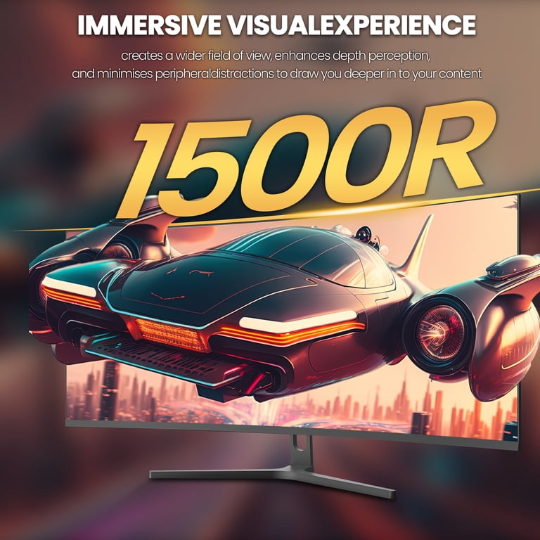CRUA 34" Curved Gaming Monitor 3440x1440 165Hz photo 5