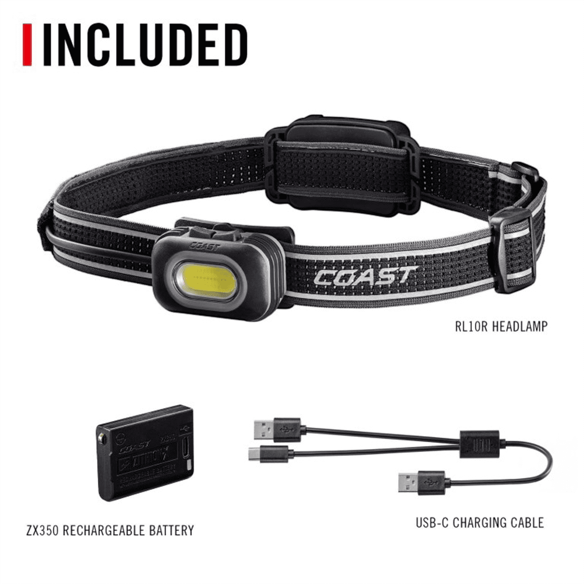COAST RL10R Rechargeable Headlamp