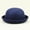 Navy, variant on Yellow Bucket Hats Elegant Adults Solid Hat Roll Up Brim Panama Bowler Hat Bucket Hat Mens Womens Classic Wool Round Bowler Hats Cap Bucket Hats
