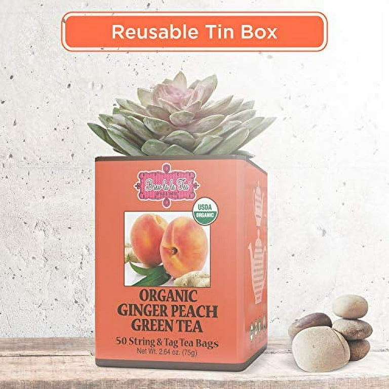 Peach Ginger Green Tea Single Serving Capsules - 12 Count Box