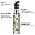 thumbnail image 3 of Yayeee 20oz Insulated Water Bottle Double Wall Stainless Steel with Flip Straw Lid, Retro Flower Print, 3 of 7