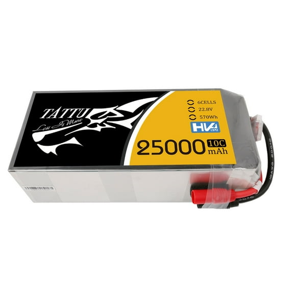 Tattu 22.8V 10C 6S 25000mAh Lipo Battery with AS150 AS150 Plug for UAV