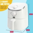 thumbnail image 5 of Tasty Freidora de aire personal, comidas más saludables en minutos, control de temperatura ajustable hasta 400°F, diseño fácil de usar, canasta y bandeja antiadherentes fabricadas sin PFAS, PFOA, PFOS, 5 of 5