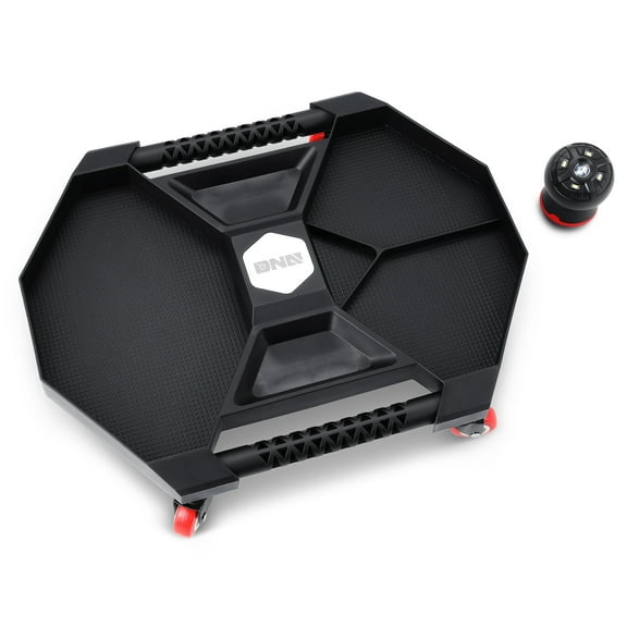 DNA Motoring TOOLS-00200 4Pcs 2" Castersload Swivel Casters Wheel Automotive Rolling Tool Creeper with Lamp