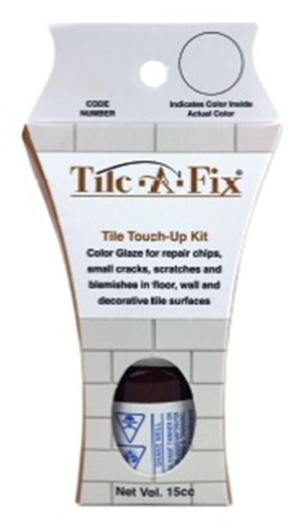Tile-A-Fix Tile Touch Up Repair Glaze, White II - Slight Grayish Hue (TF-2)