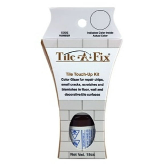 Tile-A-Fix Tile Touch Up Repair Glaze, White II - Slight Grayish Hue (TF-2)