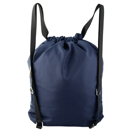 Travel Swimming Beach Pack Water Resistant Bag Drawstring Backpack Dark ...