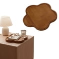 thumbnail image 2 of VGFVFSKGA Flower Petals Wood Serving Tray French Flower Tray Household Snack Board Flat Cake Holder for Bread Sushi Fruit Trays Dried Fruit, 2 of 8