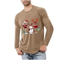 thumbnail image 1 of Blusas y camisas de manga larga con cuello redondo para hombre, ropa deportiva para el hogar, pijamas, camisetas de color liso, blusa deportiva para hombre, poliéster, 1 of 3