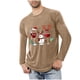 thumbnail image 1 of Blusas y camisas de manga larga con cuello redondo para hombre, ropa deportiva para el hogar, pijamas, camisetas de color liso, blusa deportiva para hombre, poliéster, 1 of 3