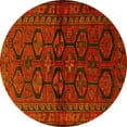 thumbnail image 1 of Ahgly Company Indoor Round Persian Yellow Traditional Area Rugs, 8' Round, 1 of 4