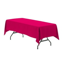 60 x 126 inch Rect. Polyester Tablecloth Fuchsia