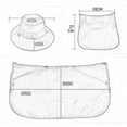thumbnail image 4 of Sombrero Protección para el cuello Sombrero para el absorbe el sudor Sombrero de pesca Sombrero de cubo para mujer Gris claro kusrkot Sombrero de copa, 4 of 8