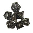 thumbnail image 2 of de dados poliédricos huecos de 7 piezas, s , dados de entretenimiento, de dados, de dados D&D para MTG, RPG, s negro yotijar Dados DND, 2 of 6