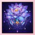 thumbnail image 1 of Cuadros Decorativos 3 hebras DIY bordado completo conjunto púrpura Lotus impreso punto de cruz decoración del hogar Ndcxsfigh Nuevos Originales, 1 of 8
