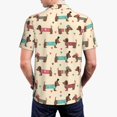 thumbnail image 3 of Balery Dachshund Dog Puppy Printed Men’s Short Sleeve Polo Shirt, Midweight Men's Shirt,Golf Polo shirts -3X-Large, 3 of 8