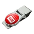 thumbnail image 1 of Allergic to Other People Funny Humor Satin Chrome Plated Metal Money Clip, 1 of 4
