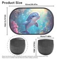 thumbnail image 7 of Yuyamidu Dolphin Auto Rear Window Sunshade 2 Pack Blue Ocean Car Back Window Sunshade for Baby Cute Car Shades for Back Windows Sun UV Protection, 7 of 7