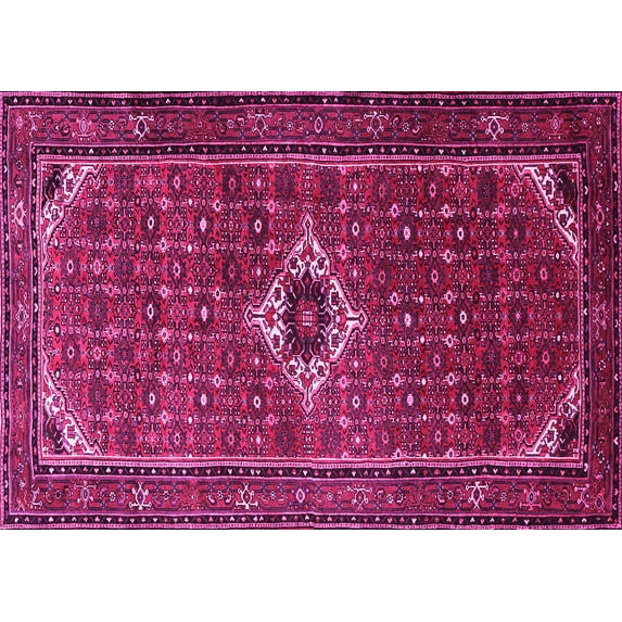 Ahgly Company Indoor Rectangle Persian Pink Traditional Area Rugs, 8' x 12'