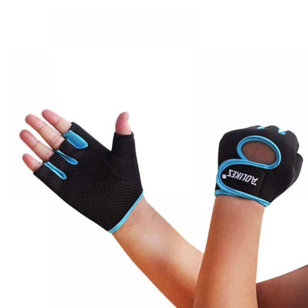 Men/Women Fitness Gloves Weight Lifting Gym Sport Workout Training Wrist Wrap A 