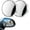 white, variant on Car Blind Spot Mirrors, Convex, 2-Pack, with Suction Cup, 360° Rotatable