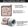 thumbnail image 7 of Chihuahua and Flower Florals Kitchen Oven Mitt and Pot Holder Sets 2 Pcs for Baking, Cooking and Grilling, Heat Resistant Up To 392 °F, 7 of 7