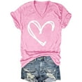thumbnail image 3 of Sentmoon Spring Tops for Women V Neck Short Sleeve Dressy Women T Shirt Solid Color Regular Fit Summer Clothes for Women for Work and Business Casual M, 3 of 3