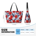 thumbnail image 4 of Xecao Leaves And Flowers for versatile beach bag for women includes zipper pockets and waterproof material, ideal for vacations and adventures., 4 of 7