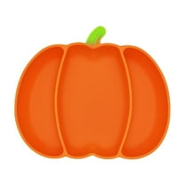 Dongrere Pumpkin Serving Tray for Party Gathering Silicone Dish with Divided for Fall Table Setting