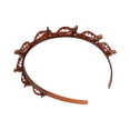 thumbnail image 2 of Qarigey Banda para el cabello Diadema de plástico Mujer Peinado Clip Chica Peluquería Accesorio Joyas, Negro Accesorio para el cabello marrón, 2 of 6