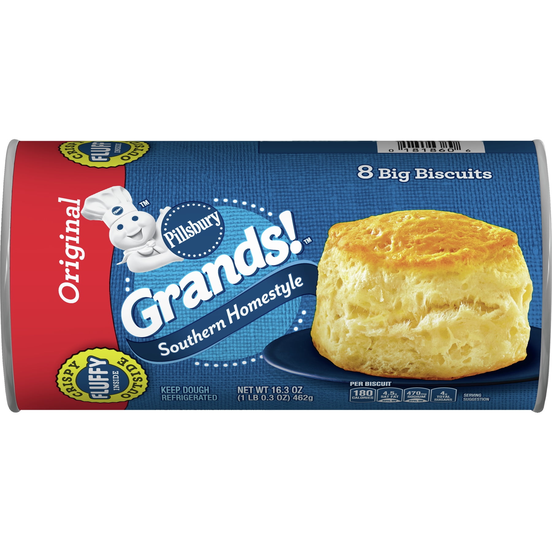 Pillsbury Grands! Homestyle Original Biscuits, 16.3 oz