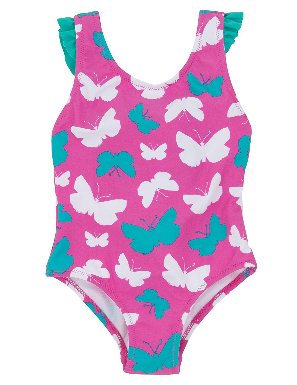 Hatley Big Girls' Graphic Butterflies One Piece Swimsuit - Walmart.com