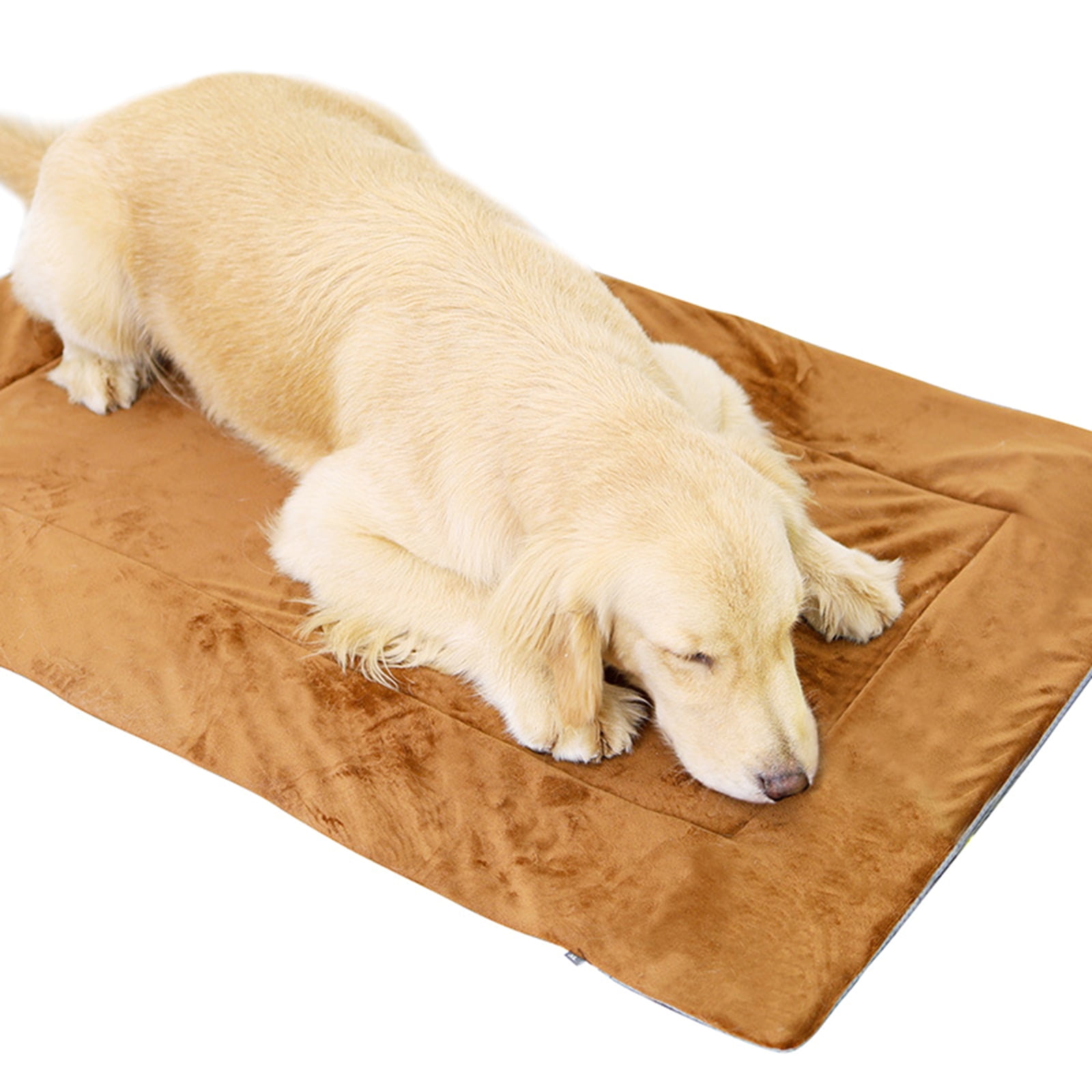 Square Long Plush Warm Dog Bed with Waterproof Film Mats Pet Kennel Warm Sleeping for Pet Washable Dogs Sofa Bed