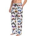 thumbnail image 2 of KLL Mens Pajama Pants for Men,Mens Lounge Pants,Funny Gifts for Men,Men's Pajama Bottoms-Cartoon Monster Trucks1, 2 of 6