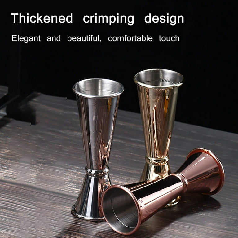 Engraved Cocktail Bar Jigger High Quality Stainless Steel Measuring Cup  Home Party Bar Accessories Bartender 10/20/30/45/60ml 