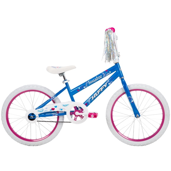 Huffy 20" Sea Star Kids' Bike, Fits Riders 44" - 56", Blue/Pink, Youth, Girls