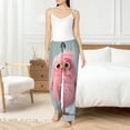 thumbnail image 4 of Balery Adorable Pink Fluffy Birds Pantalones de pijama para mujer, pijamas ultraligeros, pantalones de estar por casa-3X-Large, 4 of 6